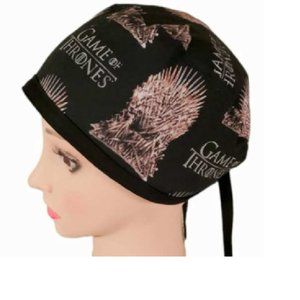 Game of Thrones-Iron Throne: Scrub, Surgical, Medical Cap; pixie style